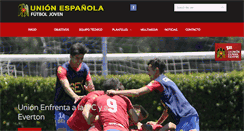 Desktop Screenshot of futboljoven.unionespanola.cl