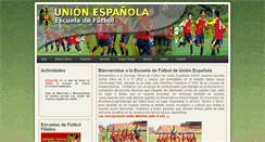 Desktop Screenshot of escuelafutbol.unionespanola.cl